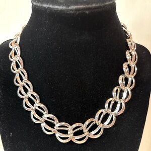 Napier necklace sliver toned.  16 inches long. Pre- owned.